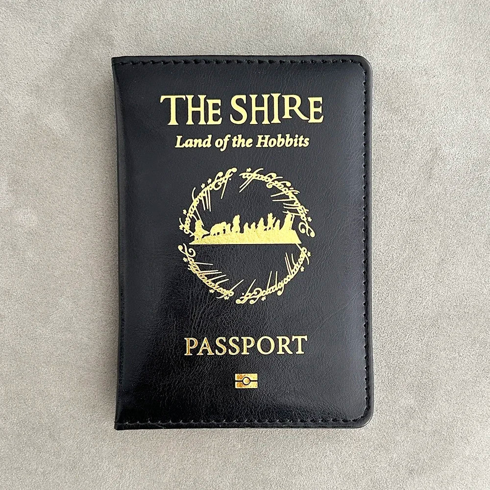 Shire of The Hobbit Passport Cover Travel Accessories Family Gifts Kingdom of Fairy Hobbiton Passport Holder