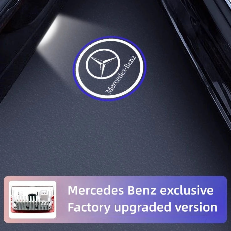 2Pcs Car LED Welcome Projector Light Door Lamp For Mercedes Benz W212 W205 AMG ML W166 W176 W177 W213 W246 GLB GLC GLA GLE1 GLS