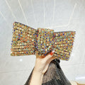 2025 Luxury Bow Design Sequin Dinner Clutches Metal Chain Shoulder Bag Wedding Reception Storage Bag Haute Banquets Evening Bags