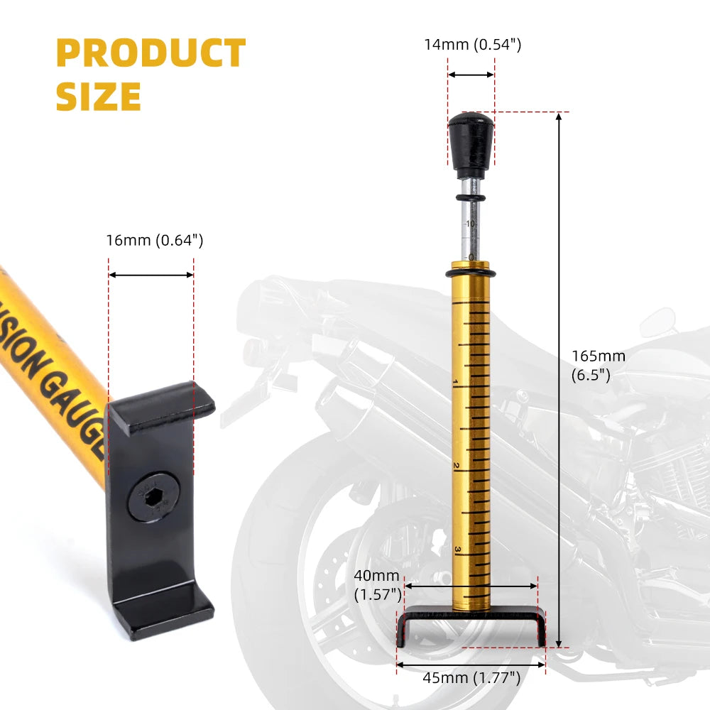 MUGE-Belt Tension Gauge Adjustable 10 Lbs Belt Tensioner Tool for Accurate Motorcycle Drive Belt Tension Tester EM1101