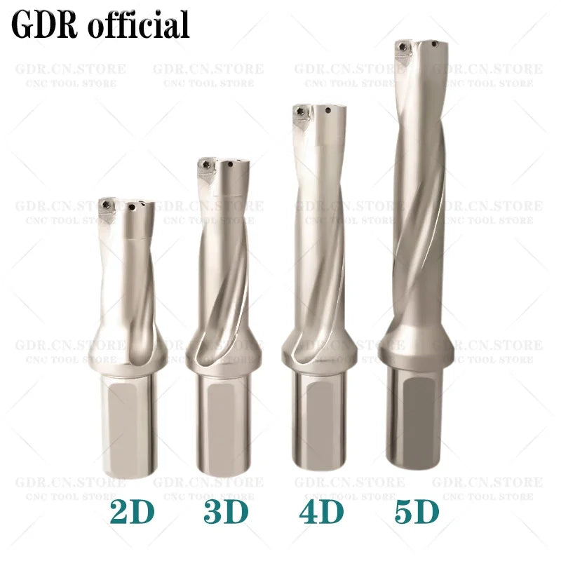 GDR WC SP U-shaped drill bit C20 C25 C32 SP series drill bit 2D 3D 4D 5D double diameter drill bit SPMG SP plug-in fast U-shaped