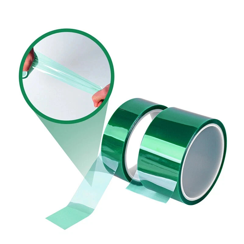Peijian Pet Green Tape High Temperature Heat Resistant Tape 33m ( For Sublimation Heat Transfer And Diy Craft Applications