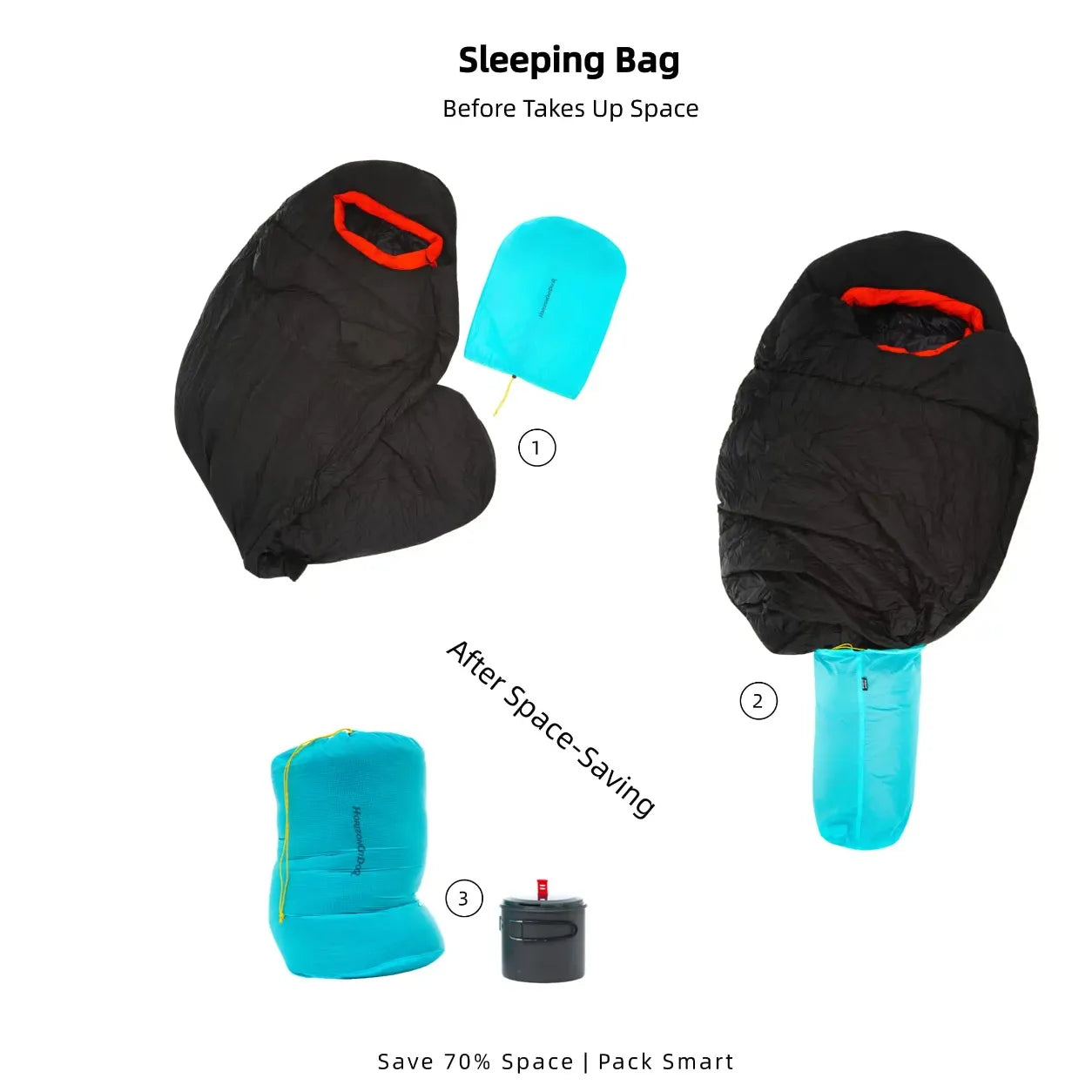 [HODR GEAR] Stuff Sack Ultra-SIL Ripstop Ultralight Water-Resistant Ditty Bags Drawstring for Traveling Hiking Backpacking