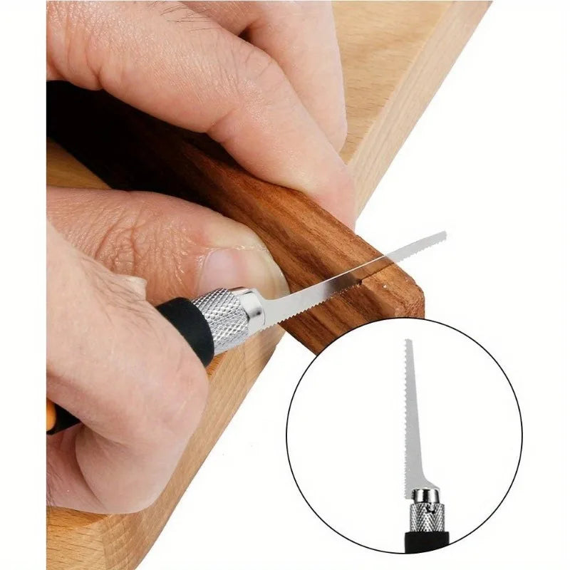 Mini Saw Kit DIY Craft Blade Saw for Hobbies Razor Saw Small with 3 Craft Blades for Crafts Hand Cutting Branches Tree Branches
