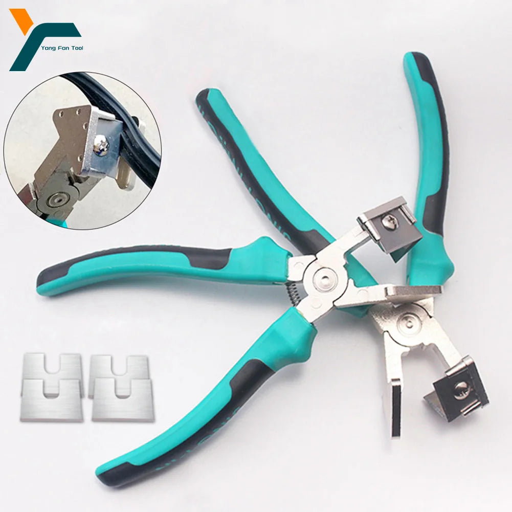 V-shaped Rubber Strip Scissors 90° Sealing Strip Plier 7'' Right Angle Rubber Plastic Shears Door Window Installation Hand Tool