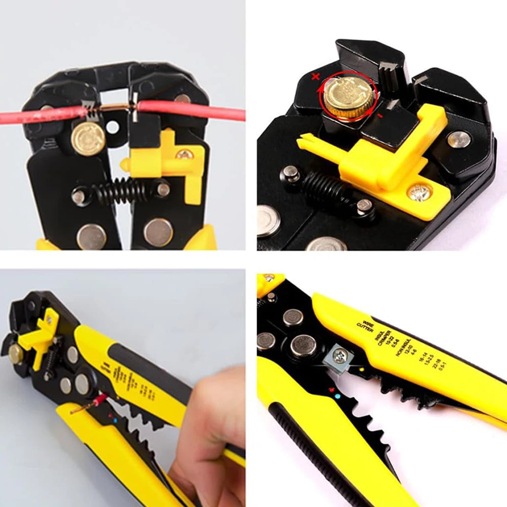 Wire Stripping Multifunctional Pliers For Cable Cut CrimpTerminal High Precision Automatic Hand Tool Crimper Cable Cutter