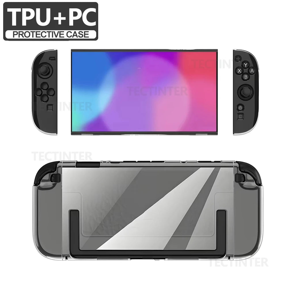 PC +TPU Soft Protective Case for Nintendo Switch 2 Joystick Controller Split Cover Skin Shell Protector For Switch 2 Accessories