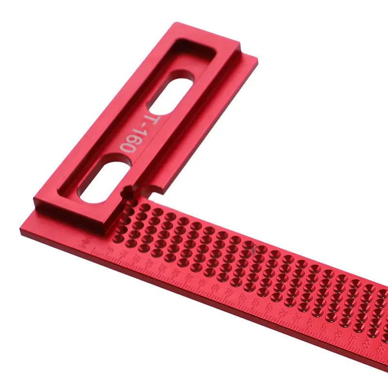 160/200mm Square T-type Scriber Mark Measurement Aluminum Alloy Precision Cross-Calibration Ruler Woodworking Tools