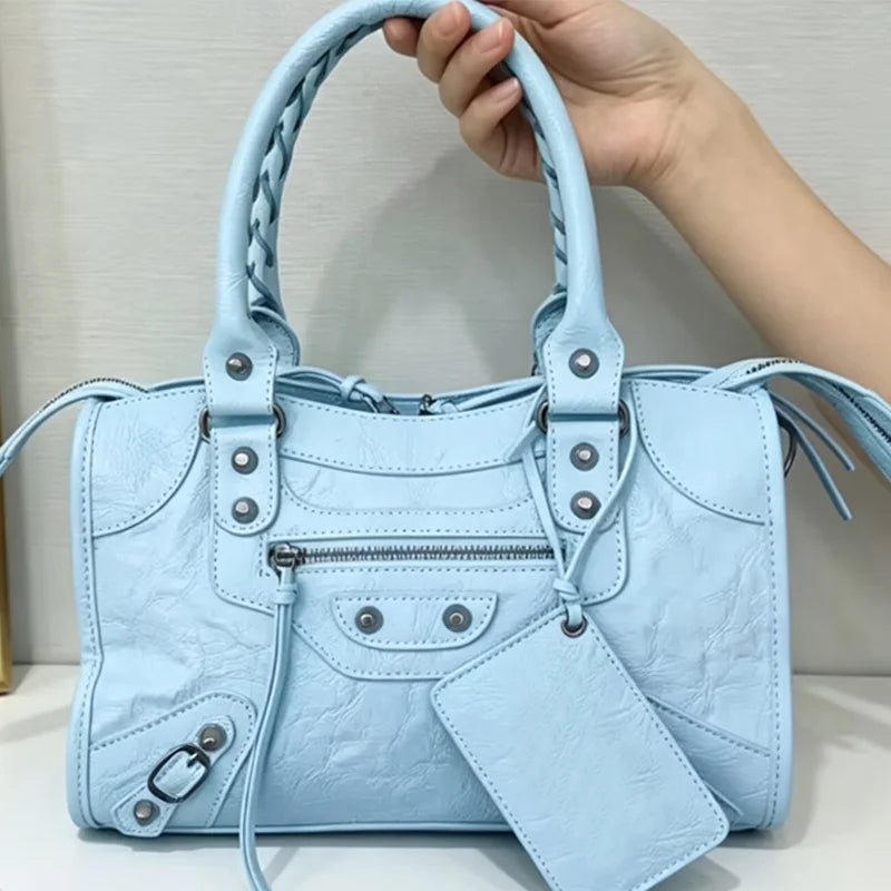 New 2026 Autumn and Winter Handbag Crossbody Large Capacity City Motorcycle Shoulder Bag Tote Bag for Women Luxury Handbags