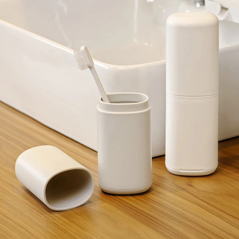 1pc Plastic Toothpaste Container For Traveling Camping Toothbrush Travel Case Portable Travel Toothbrush Holder