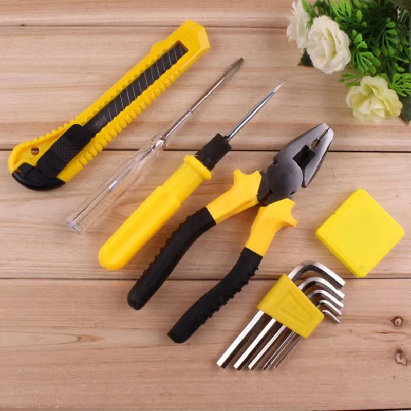 Complete Tools Set Kit Professional Hand Toolbox General Household Work Tool box Repairs Maintenance Metal Carpentry Tools