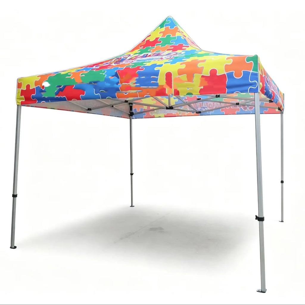 Custom  Marquee Gazebos Printed Roof Advertising Pop Up Canopy Tents 10x10ft Folding Display Waterproof Folding