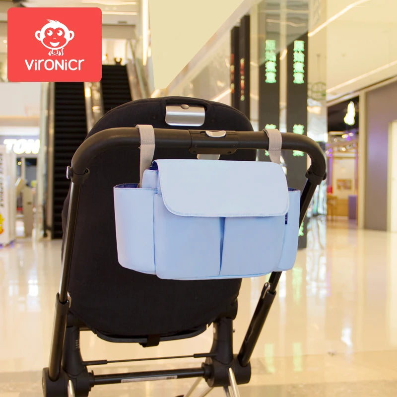 Stroller Organizer Bags Mummy Large Capacity Travel Hanging Bag Bottle Holder Pram Diaper Bags Baby Stroller Accessories