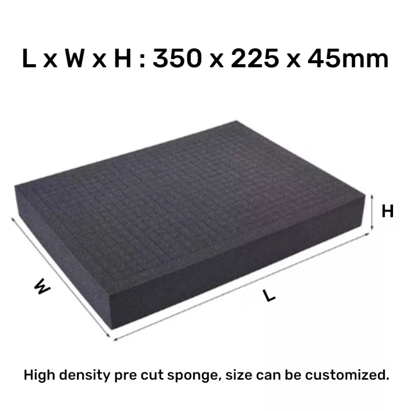 High Density Cutting Toolbox Foam Pick Pluck Foam Insert Precorted Shadow Foams For Hard Case Pre-Cut Shockproof Sponge Cushion