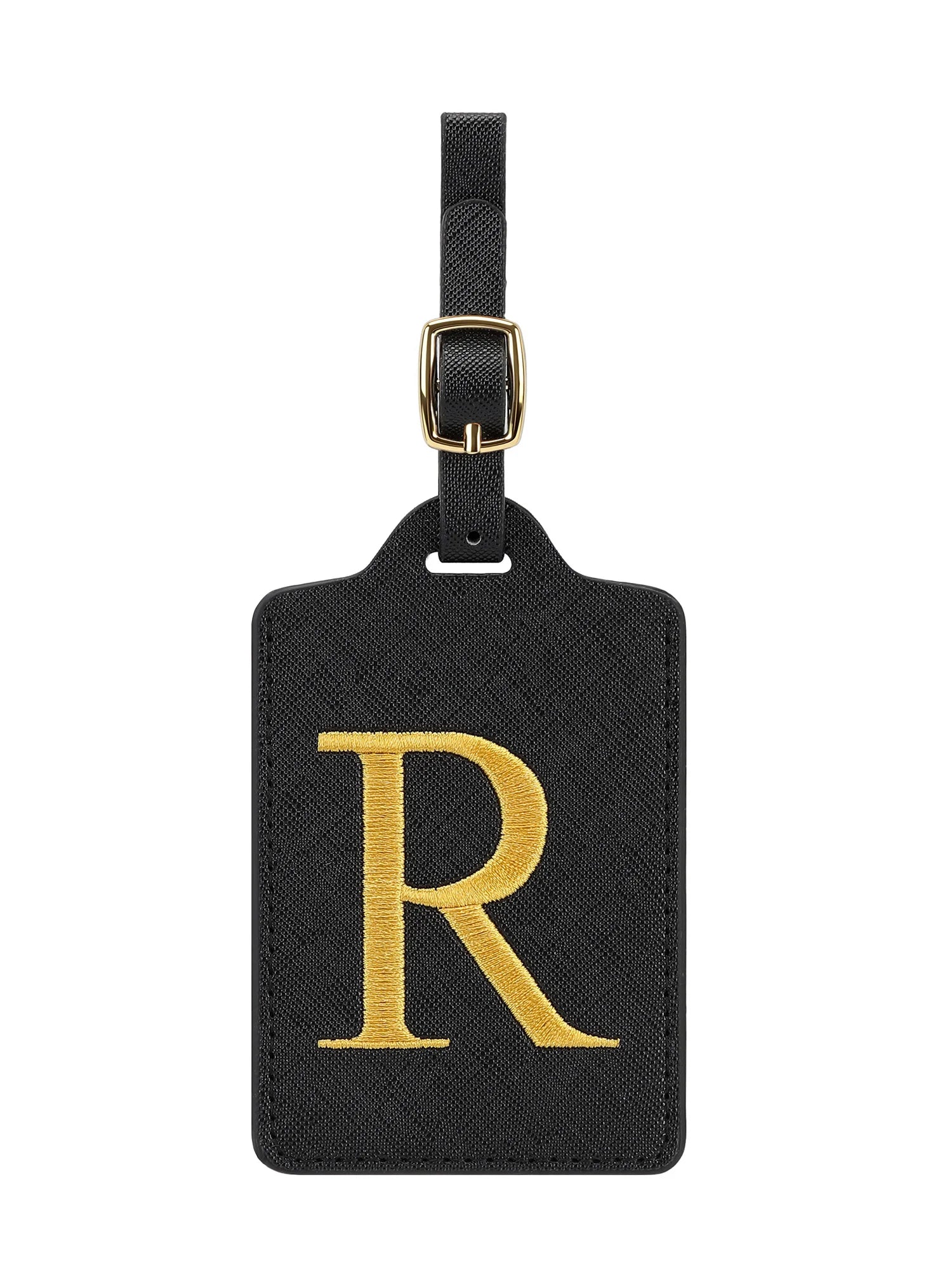 Premium Leather Business Luggage Tag Luggage Address Label Carry-on Luggage Label Name ID and Address Folder Travel Accessories