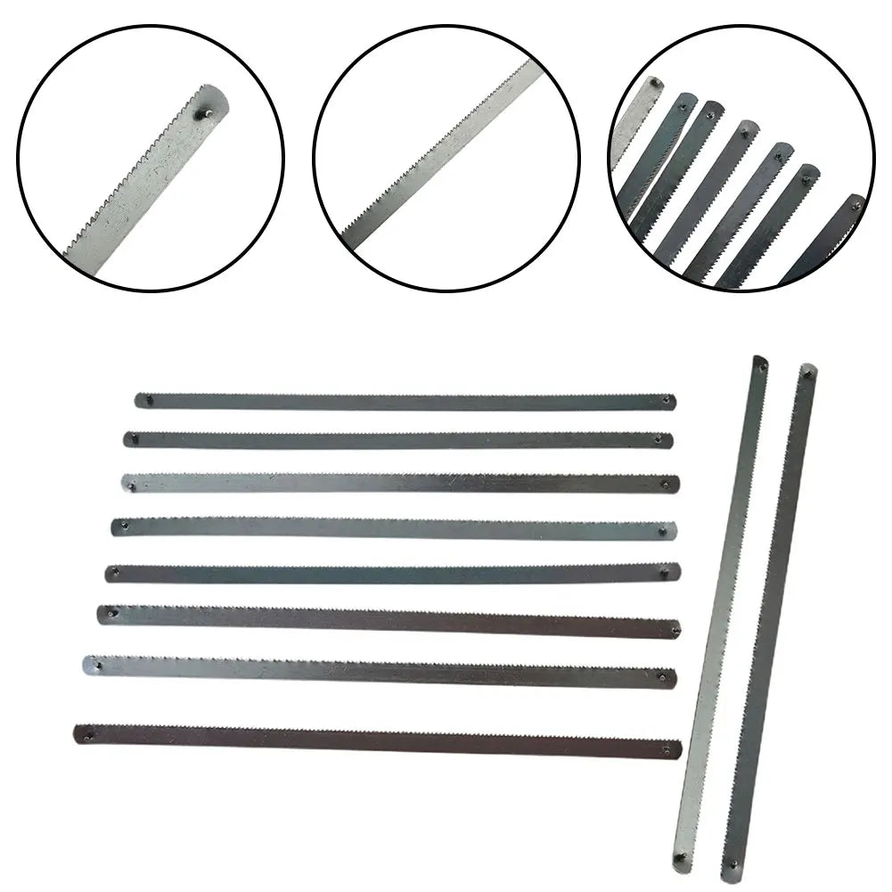 10Pcs 6Inch 24T Mini Hacksaw Blade Multifunctional Saw Blade Metal Plastic Cutting 150mm Hacksaw Universal Cutting Blades Tool