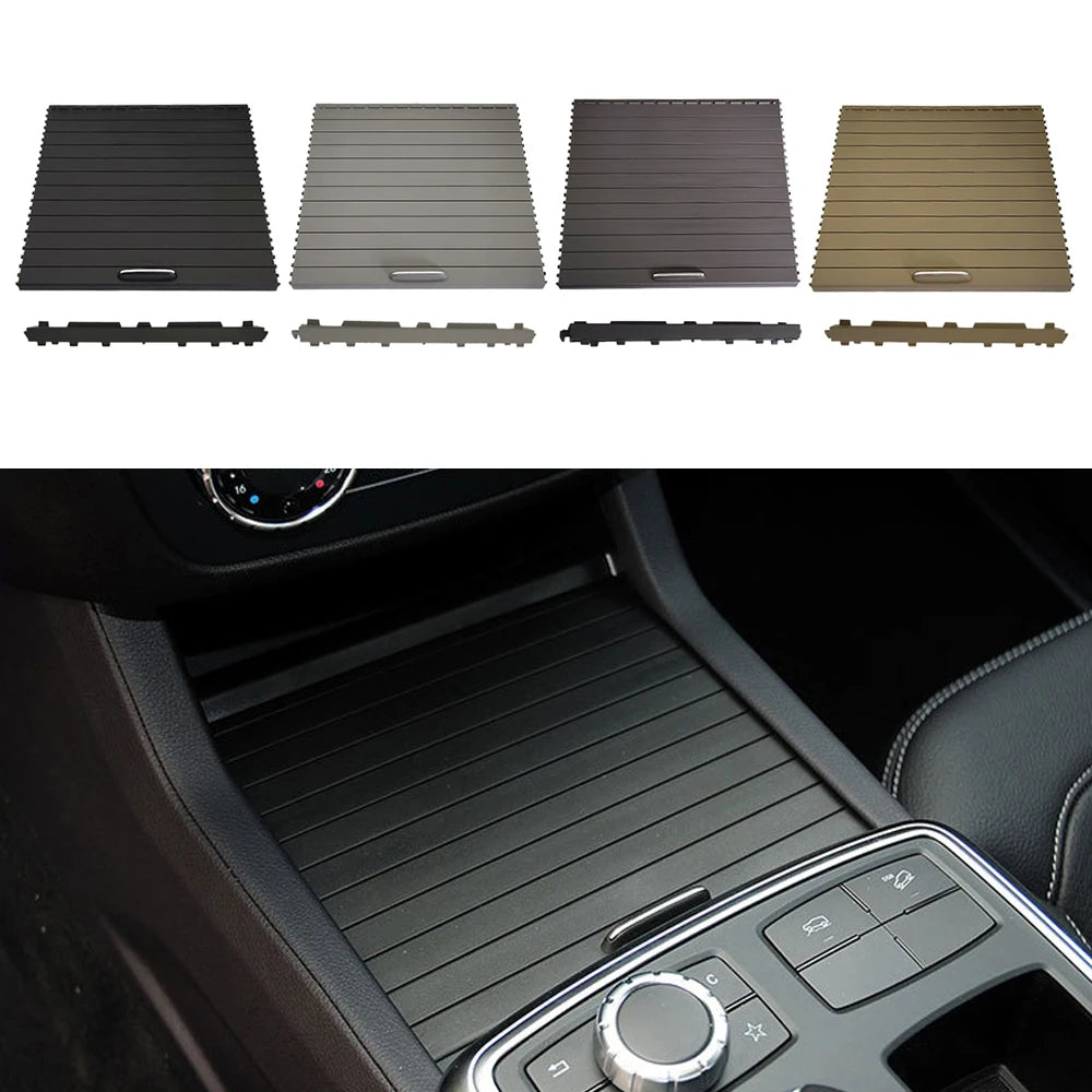 Center Console Shutters Cup Holder Slide Roller Blind Cover For Mercedes Benz ML GL GLE GLS Class W166 W292 16668058029051