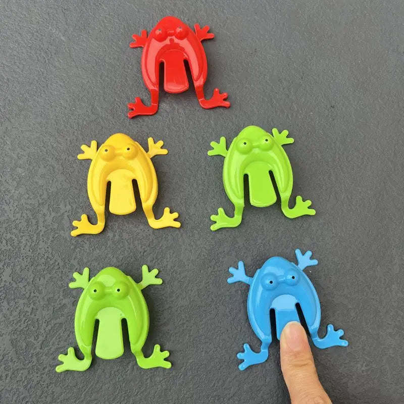 20PCS Press Jumping Frogs - Safe Foam Educational Toy, Fine Motor Skills Training & Multiplayer Race Game for Kids Competitions