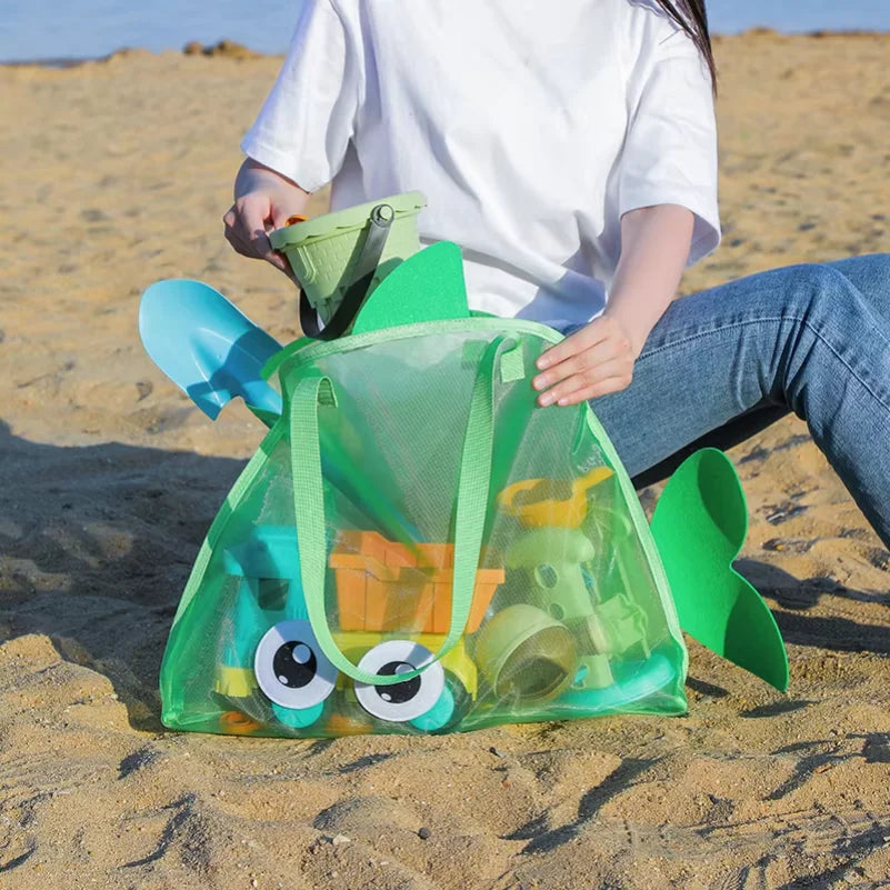 Summer new travel beach bag children's cartoon toy storage bag swimsuit storage bag big eye handheld toiletry bag
