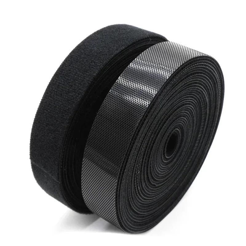 5 Meters Self Adhesive Tape Width 10/15/20/25mm DIY Accessories Reusable Cable Tie Wire Straps Tape