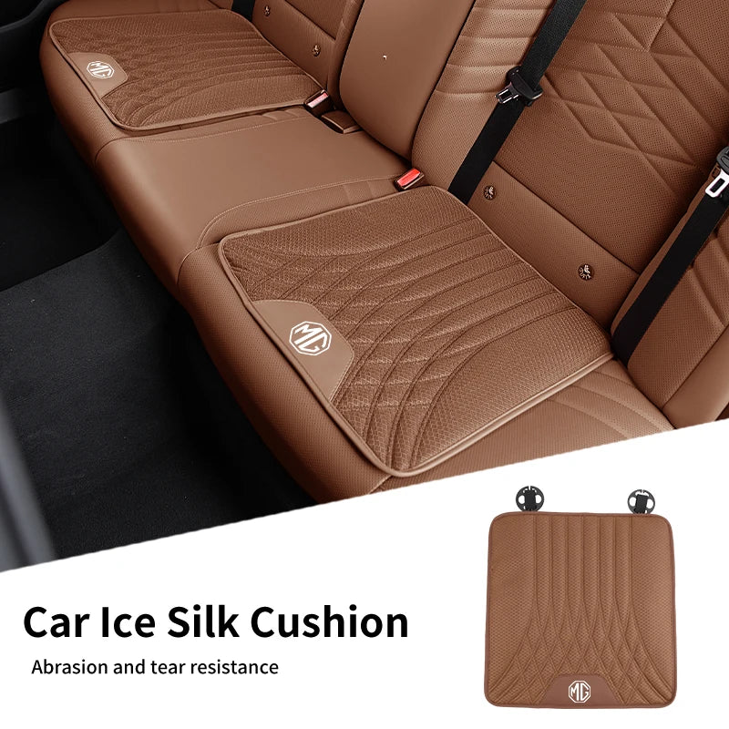 Car Ice Silk Seat Cushion Breathable Anti-Slip Pad Seat Cover Accessories For Morris Garages MG 6 3 5 7 TF ZR ZS HS GS GT Hector