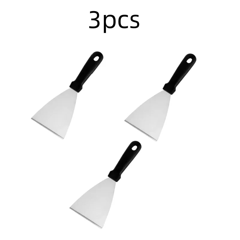 Stainless Steel Metal Griddle Spatula Hamburger Scraper Pancake Great for BBQ Grill