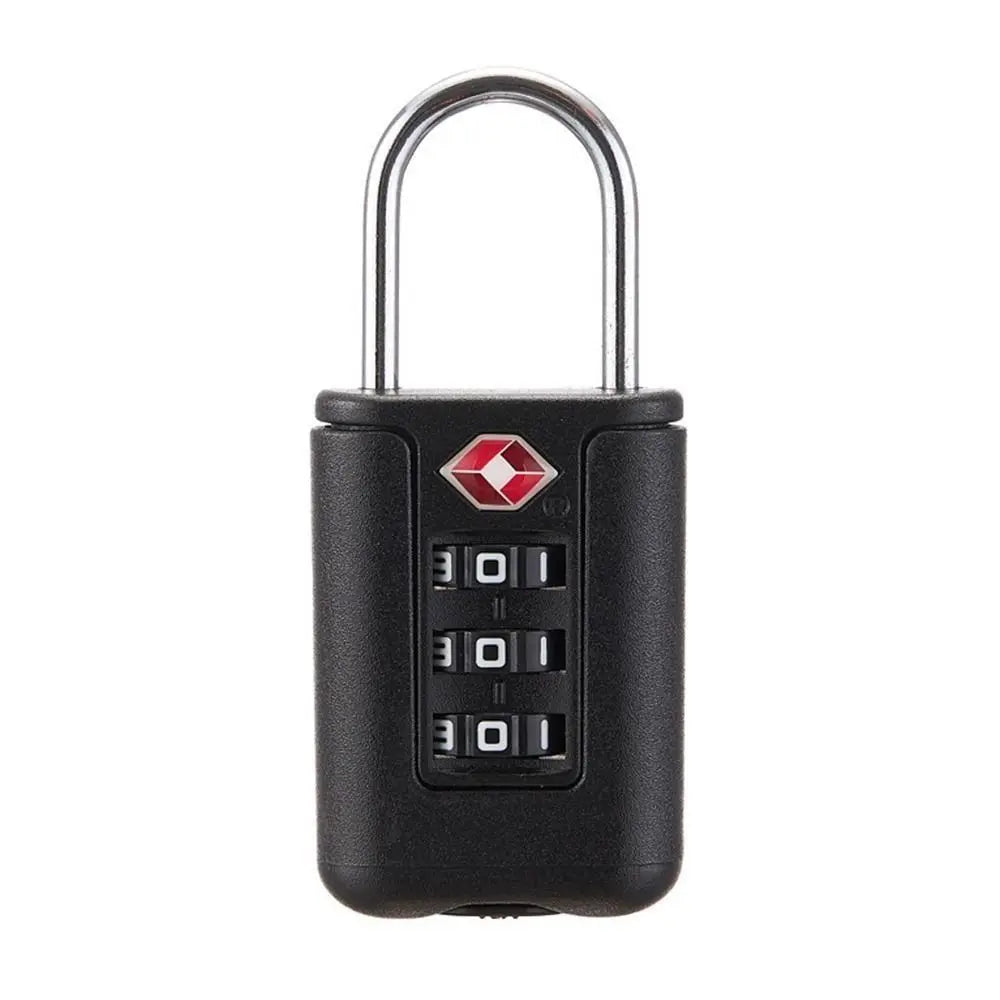 Durable TSA 3 Digit Combination Lock Anti-theft Security Customs Password Lock Contrast Color Padlock Travel Luggage Code Lock