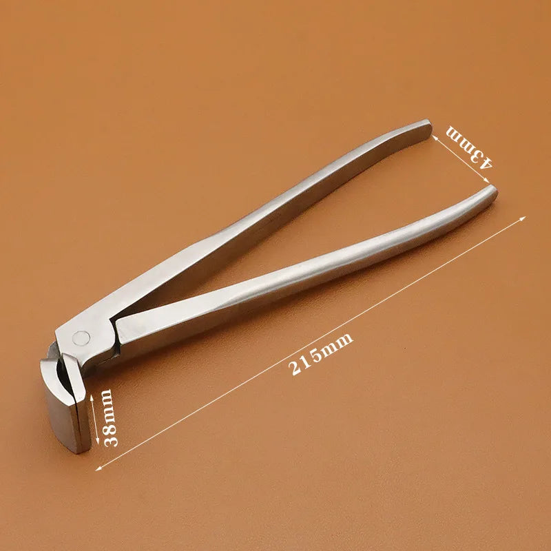 JUSTINLAU Handmade Leather Pliers Stainless Steel Labor Saving Leather Pliers  Leather Making  Trimming and Shaping Tool Set