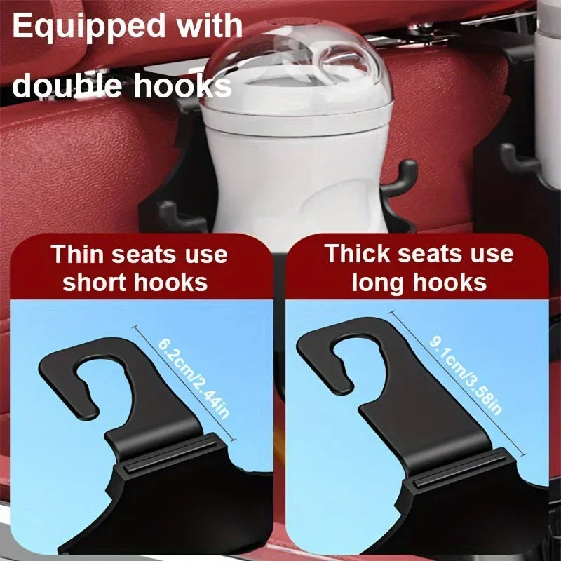 1/2Pcs Car Seat Cup Holder Car Seat Back Multi-functional Hook Rear Creative Water Cup Holder Car Decoration Accessories