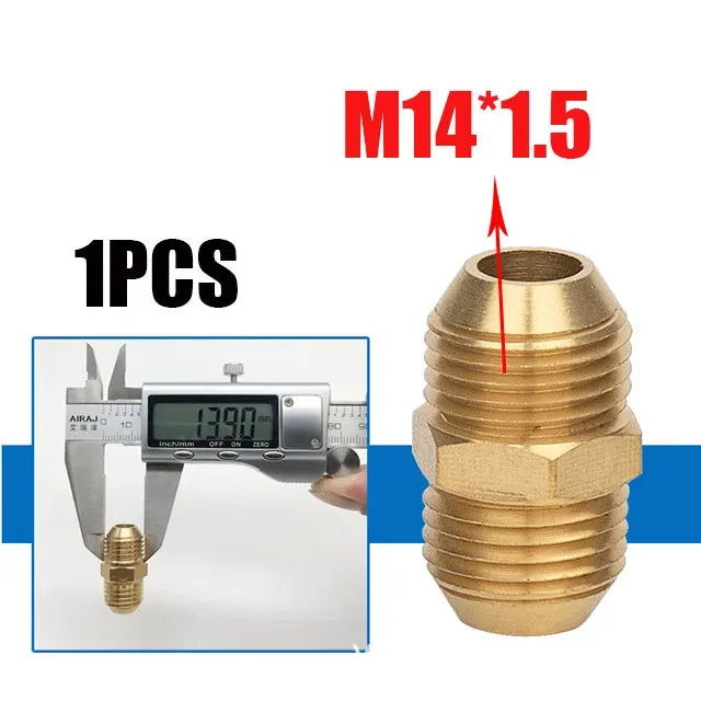 Reducing Brass Fitting 3/8" 1/2" M14 M18 M22 Thread Connector Male Female Adaptor Pressure Washer Gun Hose Connector
