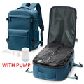 Vacuum Compression Backpack with Pump, Wizzair Easyjet Cabin Bag Travel Backpack for Women Men, Airplane Hand Luggage Laptop Bag