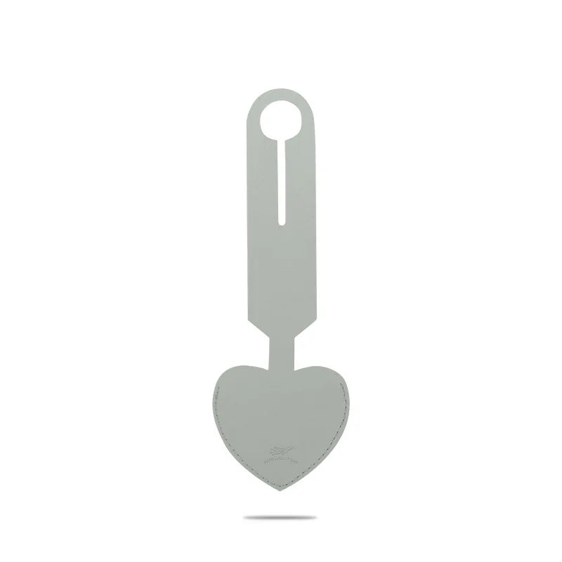 Creative Heart Shaped Leather Luggage Tag Write On Boarding Pass ID Tag Travel Gift