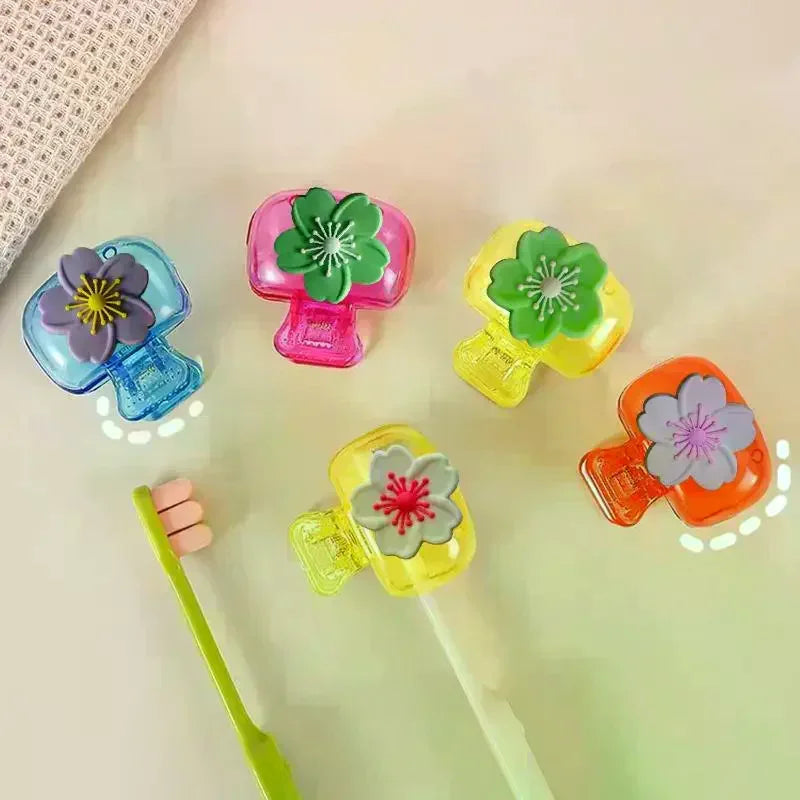 Travel Toothbrush Head Covers Toothbrush Protector Cap Brush Pod Case Protective Portable Plastic Clip For Household Travel