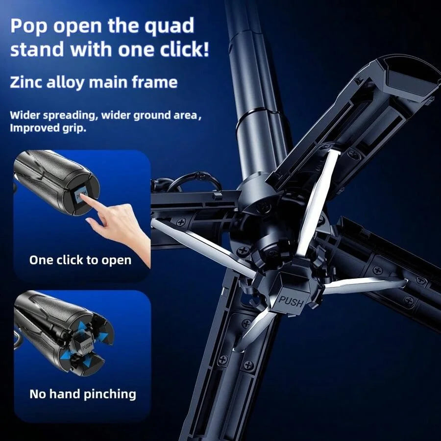 P15MiNi-C Upgraded Magnetic Model: Portable, multifunctional selfie stick, ideal for travel, live streaming, and selfies; smartphone tripod; made of aluminum alloy and ABS; 47.5 cm / 18.7 inches; 193 grams; Type-C charging wi