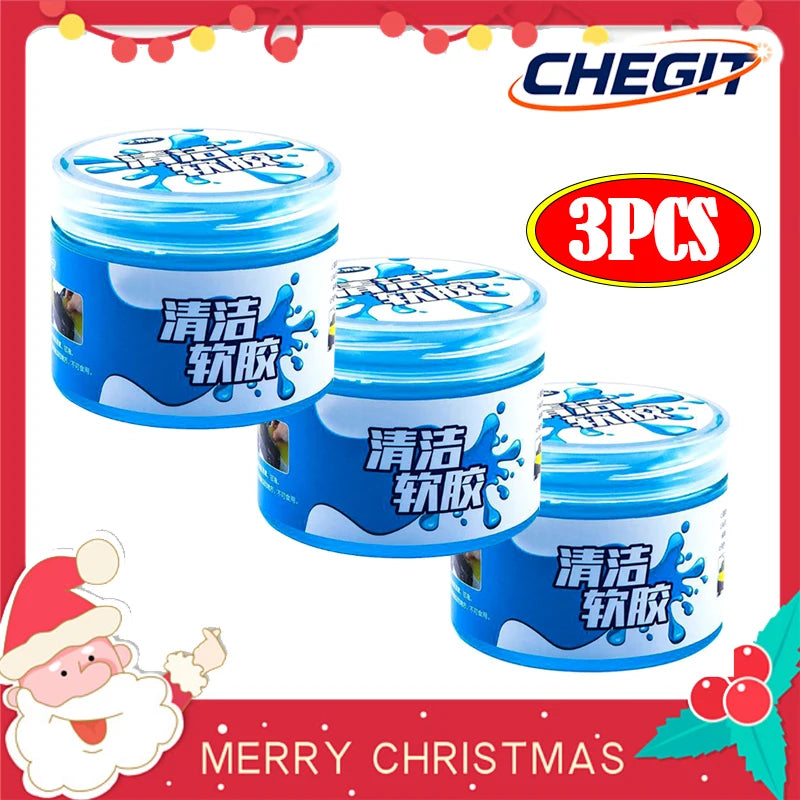3PCS Car Cleaning Gel Air Vent Outlet Dashboard Laptop Cleaning Tool Wash Mud Dust Remover Dirt Clean Car Cleaning Accessories