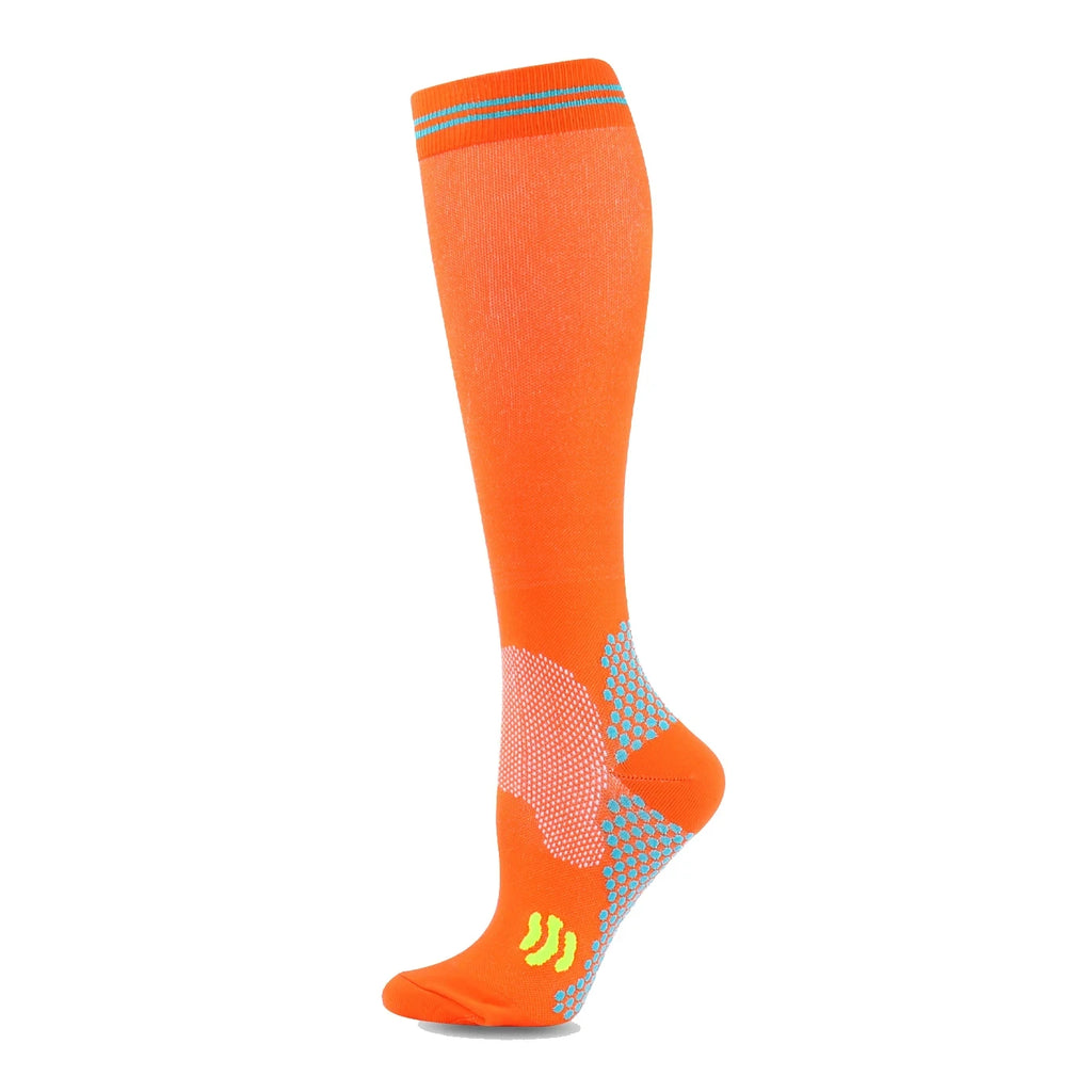 Running Compression Socks Football Hiking Golf Gym 20-30mmhg Gradual Change Nylon Sports Socks Diabetes Pregnancy Varicose Veins