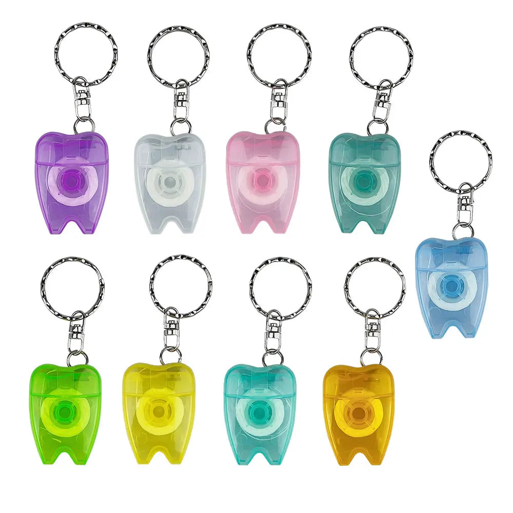 Customize logo 100pcs Dental Floss Interdental Brush box Stick Tooth Cleaning Portable 15m Wire Teeth Care Oral Care Hygiene