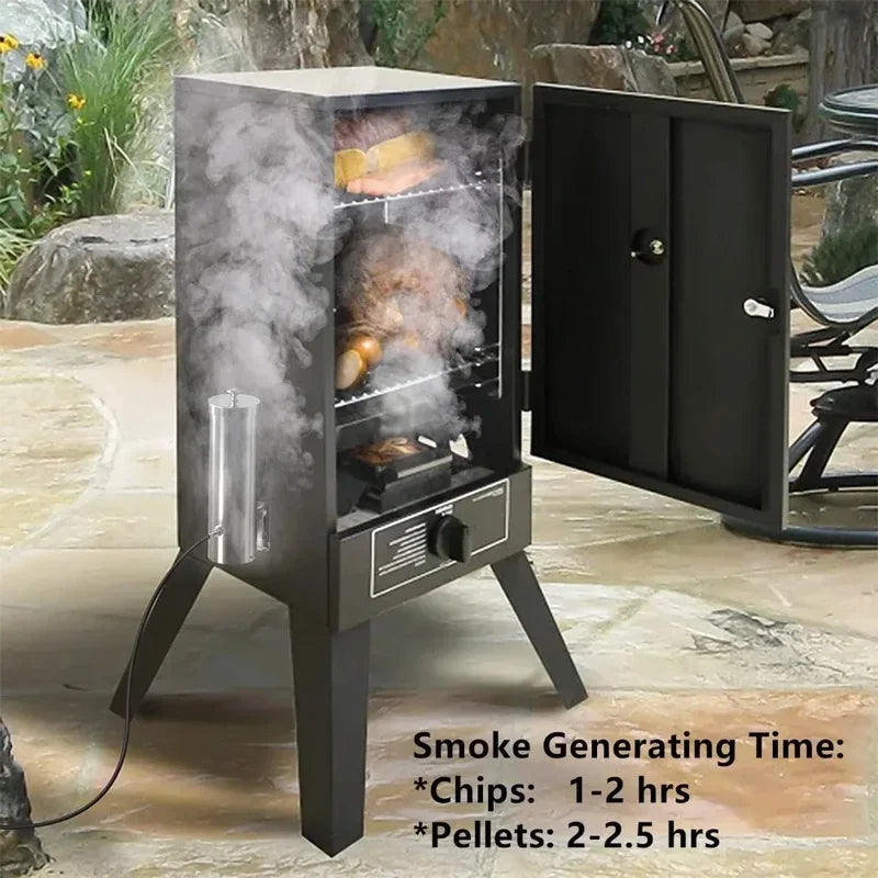 Wood Pellets Outdoor Cold Smoke Generator Portable Electric BBQ Smoker with Lid and Air Pump