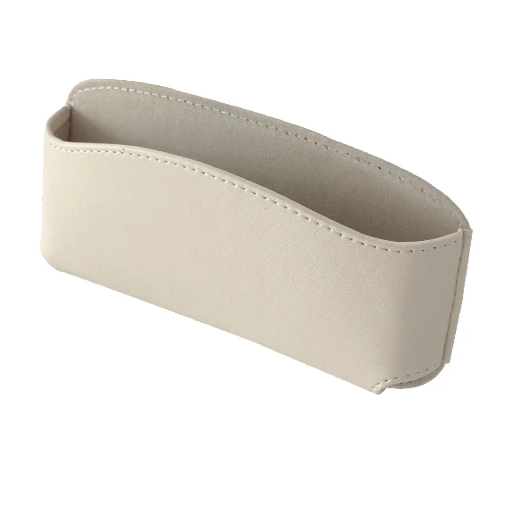Simple Car Glasses Box Car Door Glove Box Multi-function Storage And Paste Style Glasses Clip Leather Storage Box