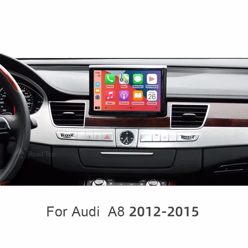 ANYFAR Wireless CarPlay Android Auto Interface for Audi A8 2012-2015 MMI 3G with AirPlay Mirror Link Car Play Functions