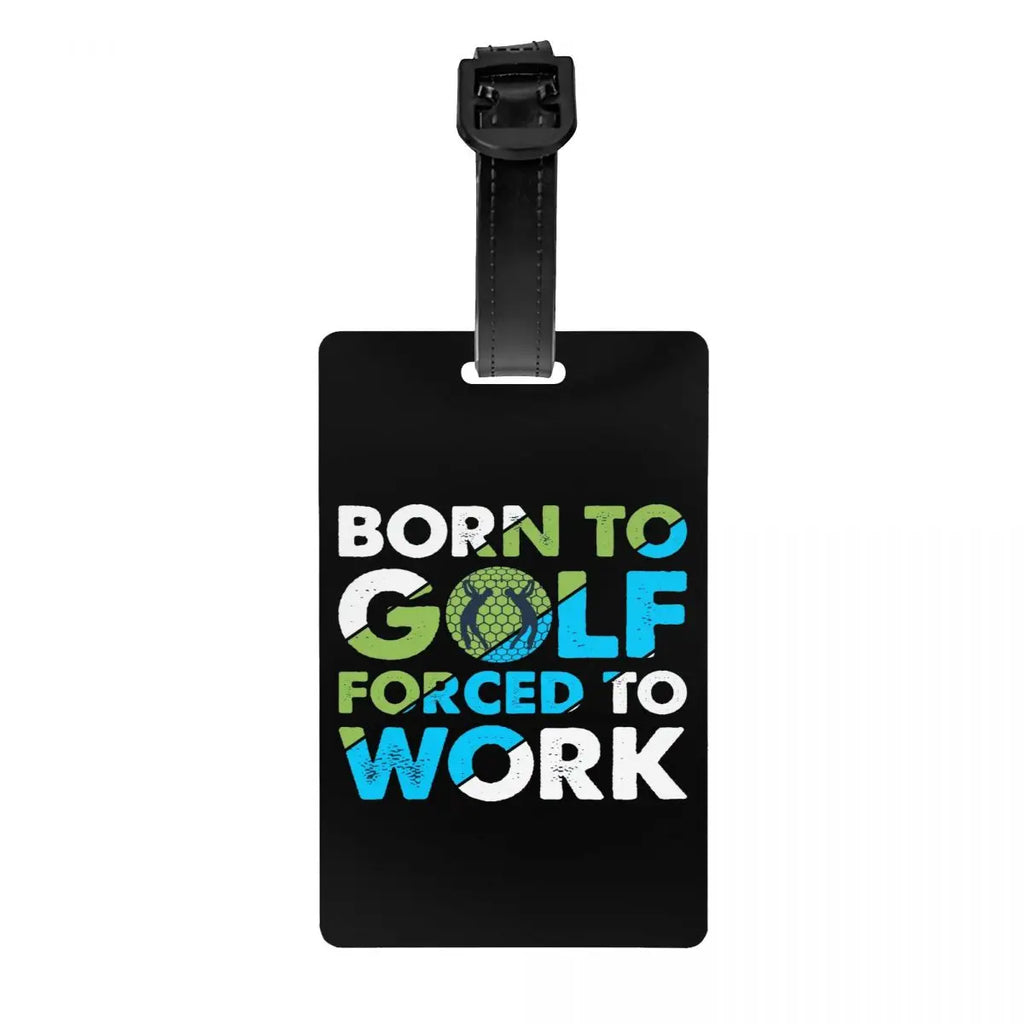 Custom Golf And Beer Luggage Tag Privacy Protection Baggage Tags Travel Bag Labels Suitcase