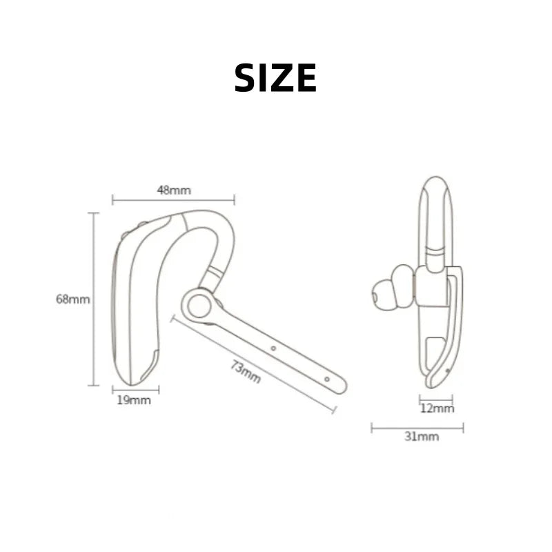 M80A Wireless Bluetooth Headset 5.3 Earphones Dual Connection Headphone with Dual Mic ENC Noise Cancelling Hands-free Earbuds