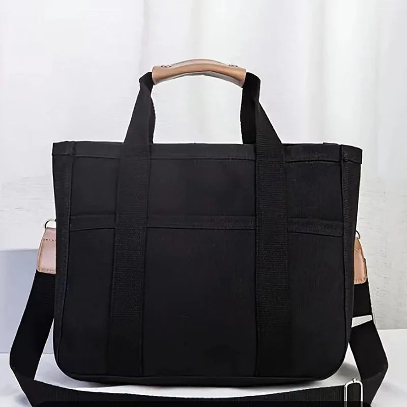 Fashion Multi Versatile Maternity Bag with Leather Top Handle Detachable Wide Crossbody Bags, Large Capacity Diaper Bag for Moms