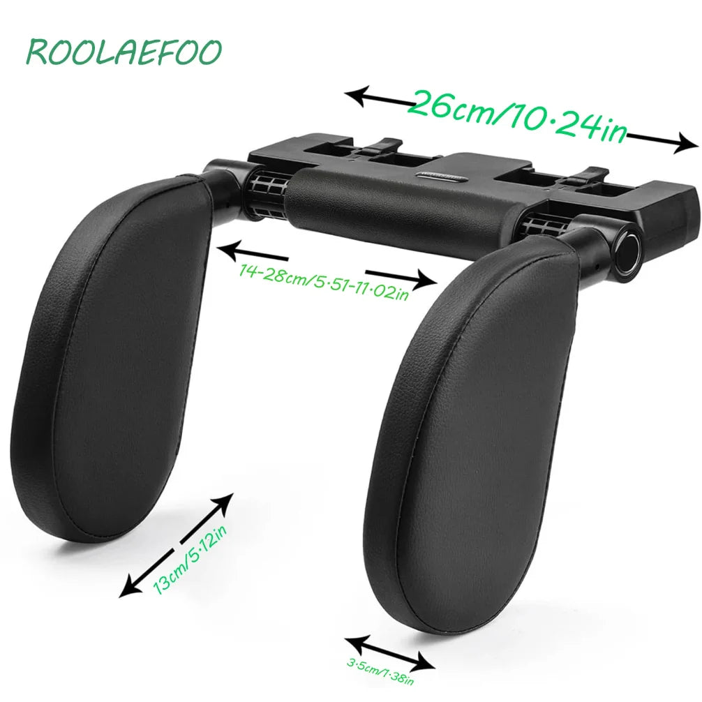 Car Headrest Pillow,Thickened Memory Foam Road Pal Headrest,Neck Support Pillow,180° Adjustable Car Headrest,Travel Car Sleeping