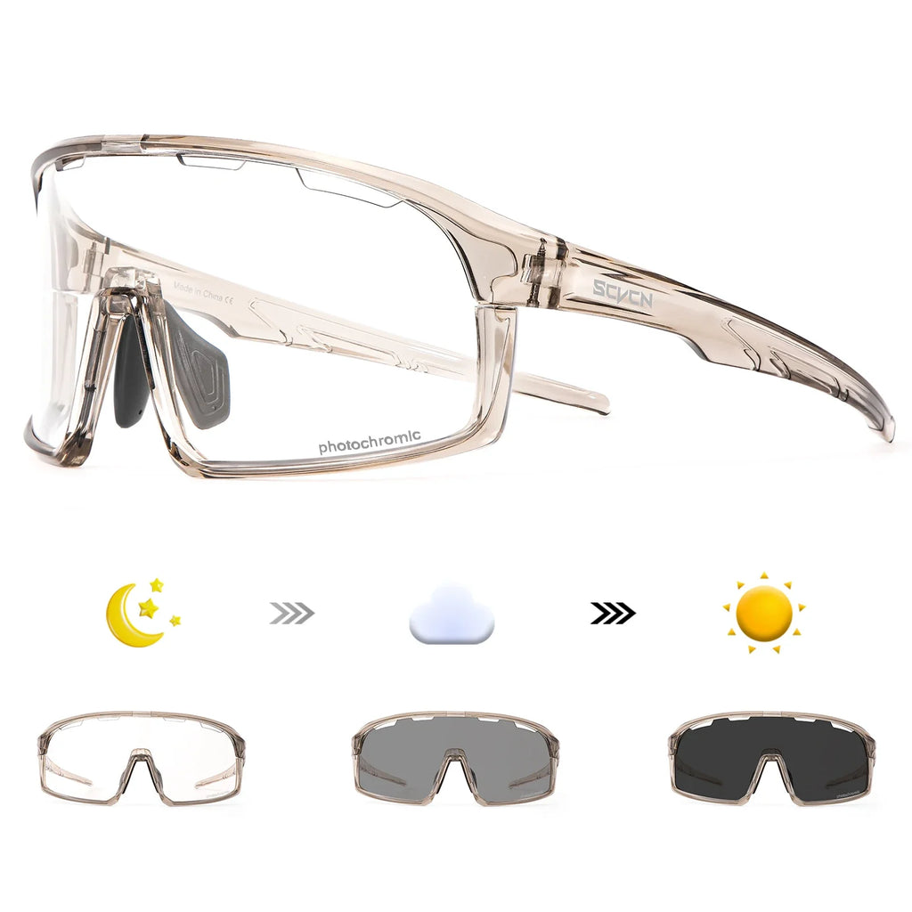 SCVCN Photochromic Sunglasses Cycl Men UV400 Eyewear Sports MTB Outdoor Goggles Bicycle UV400 Women Cycling Glasses Sunglasses