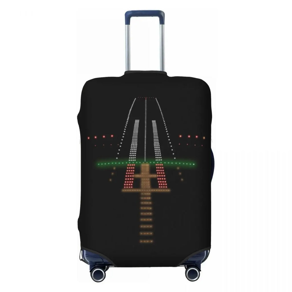 Custom Fashion Airbus Fighter Pilot Luggage Cover Protector Washable Aviation Airplane Travel Suitcase Covers