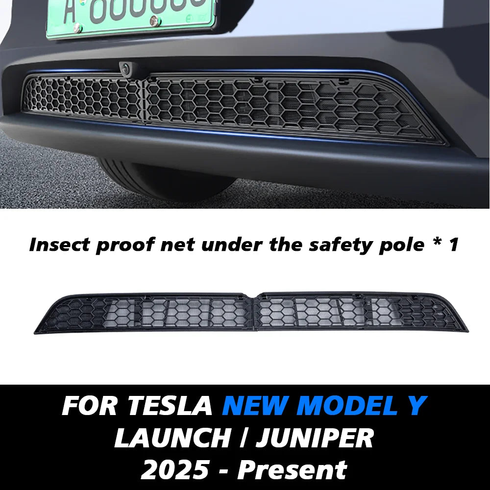 TEKSY For Tesla New Model Y YL 2026 Juniper Lower Bumper Anti Insect Net Anti Dust Proof Inner Vent Grille Cover Insect-proof