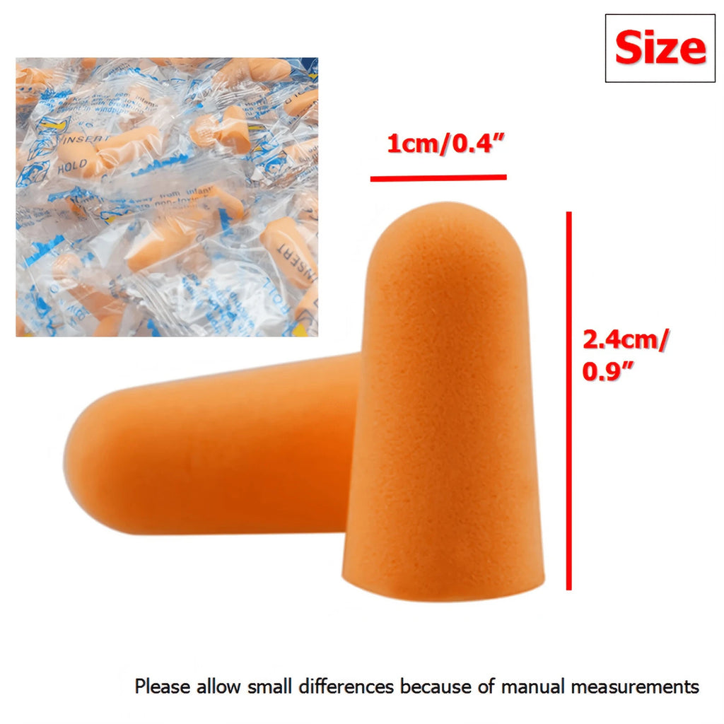 Anti-noise sponge earplugs PU foam anti-noise noise reduction sleep work noise reduction anti-noise snoring