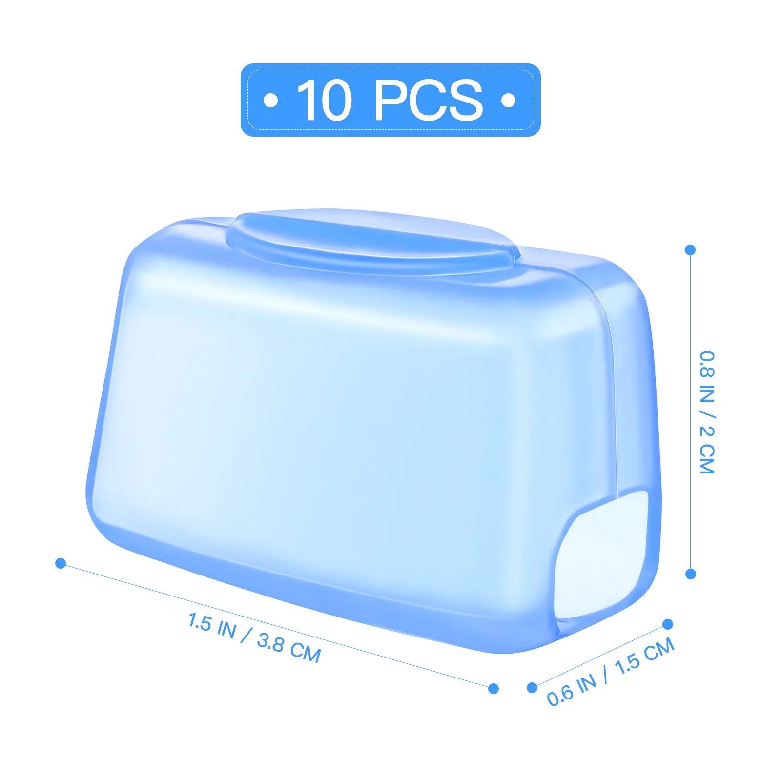 10Pcs Compact Lightweight Toothbrush Head Protective Covers Travel Toothbrush Caps Dustproof Hygienic Storage for Daily Use