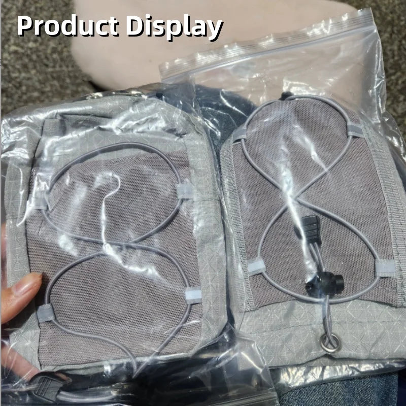 Outdoor Backpack Attachment Storage Bag Nylon Ultralight Portable Phone Bottle Pouch for Mountaineering Hiking Travel Gear